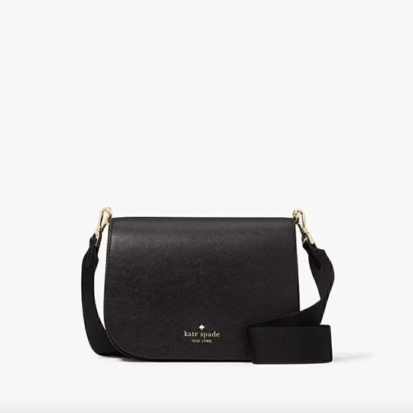 NEW Kate Spade bag crossbody black leather gold-tone hardware NWT - Picture 12 of 12